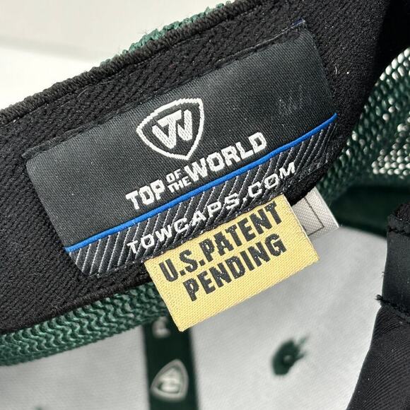 Michigan State Spartans Baseball Cap Memory Fit Hat Green White One Size - Picture 8 of 9